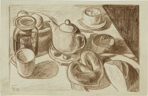 Вакидин Виктор Николаевич. Натюрморт с кренделем